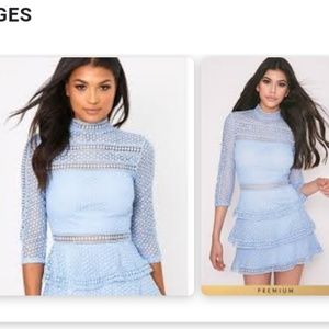 ISO: Blue Pretty Little Thing Caya Dress 0 or 2